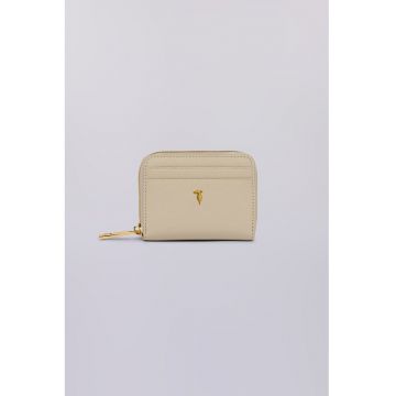 Portofel mic cu monograma - Bej