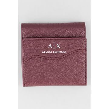 Portofel mic pliabil de piele ecologica - Violet tyrian