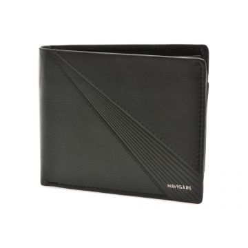 Portofel NAVIGARE negru, PG8351, din piele naturala