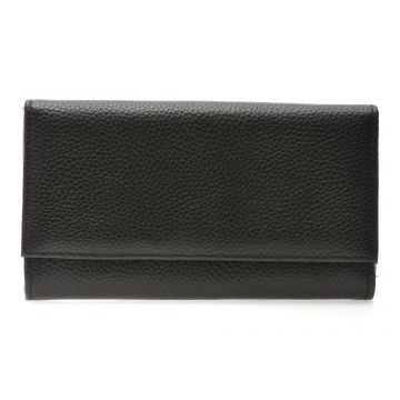 Portofel negru, D7046, din piele naturala
