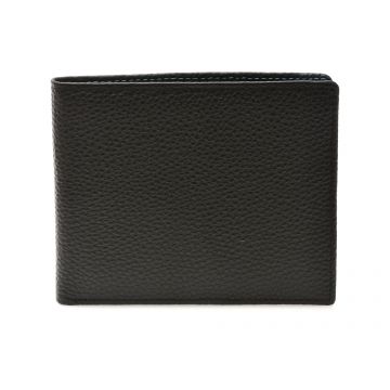 Portofel negru, D8008, din piele naturala