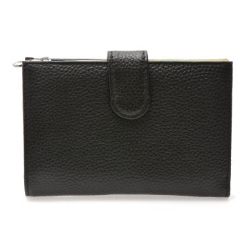 Portofel negru, D8346, din piele naturala