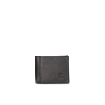 Portofel pliabil din piele Erevan Prime - Negru