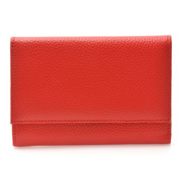 Portofel rosu, D1089, din piele naturala