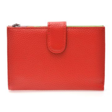 Portofel rosu, D8346, din piele naturala