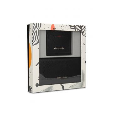 Set de portofel si portcart Celeste Ultra - 2 piese - Negru