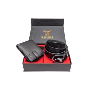 Set portofel si curea - barbati - din piele naturala - Vox-Smooth Set portofel si curea - barbati - din piele naturala - Vox-Smooth