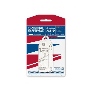 Breloc  Czech Airlines - Airbus A319 - OK-MEL White - Alb - Alb