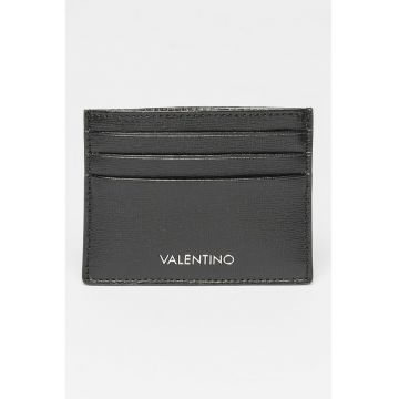 Portcart de piele Saffiano Marnier - Negru