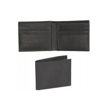 Portofel barbati -  Como Wallet - piele naturala - negru - dimensiune universala