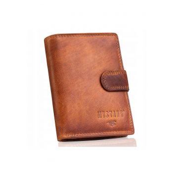 Portofel barbati -  Denimo High Wallet - piele naturala - brun - dimensiune universala