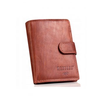 Portofel Barbati -  Denimo High Wallet - piele naturala - brun - dimensiune universala
