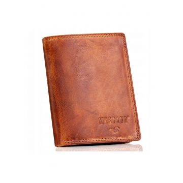 Portofel barbati -  Denimo High Wallet - piele naturala - maro - dimensiune universala