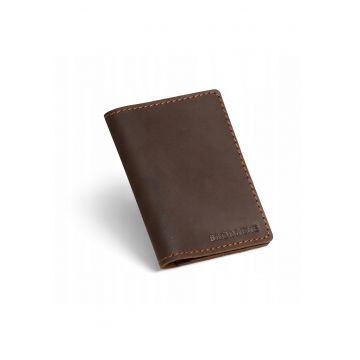Portofel barbati -  Piele naturala - Maro