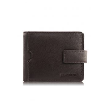 Portofel barbati piele - suport card - Brodrene - G-109 MN - 11 - 5x9 - 5x2 Rfid maro