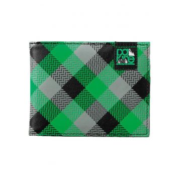 Portofel barbati  verde - piele ecologica