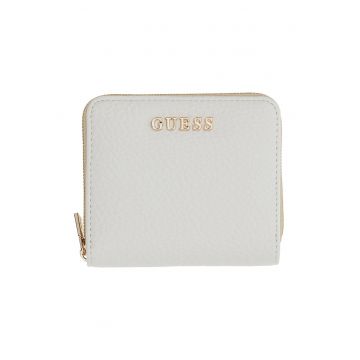Portofel cu logo metalic Jessa - Alb