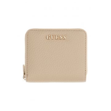 Portofel cu logo metalic Jessa - Bej deschis