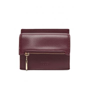 Portofel dama  etui vizit carte burgund 2002303421