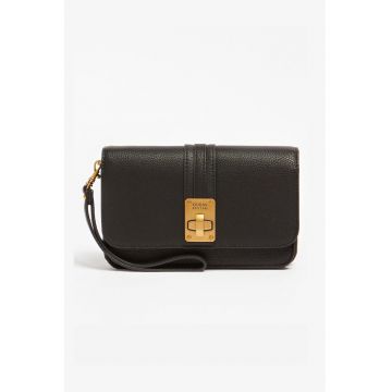 Portofel Dama -  Tip Geanta - Negru si elemente aurii - 20x12x6 cm 2100 - Negru