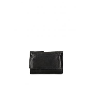 Portofel de piele Boreal - Negru