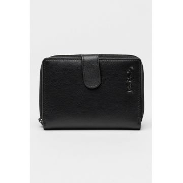 Portofel de piele cu RFID - Negru