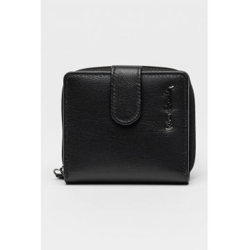 Portofel de piele cu RFID - Negru