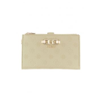 Portofel de piele ecologica cu bareta pentru incheietura Anise - Verde pal