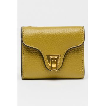 Portofel din piele Beat Soft - Verde masliniu