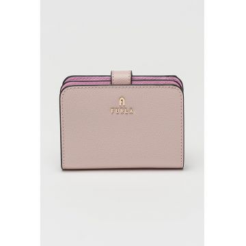 Portofel din piele Camelia - Roz pal