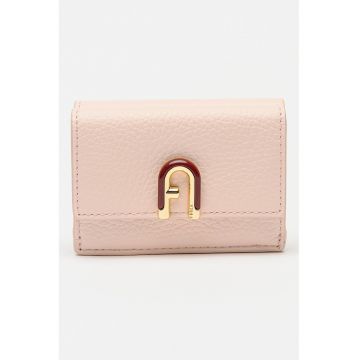 Portofel din piele cu aspect granulat