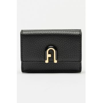 Portofel din piele cu aspect granulat