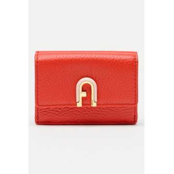 Portofel din piele cu aspect granulat