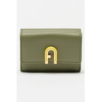 Portofel din piele cu aspect granulat