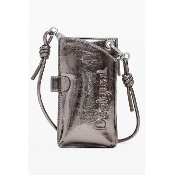 Portofel din piele ecologica - Argintiu