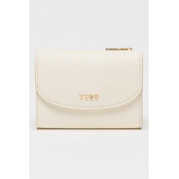 Portofel din piele ecologica - Crem