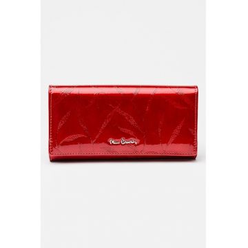 Portofel din piele lacuita - Rosu