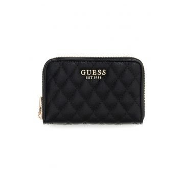 Portofel matlasat cu fermoar Atabey - Negru