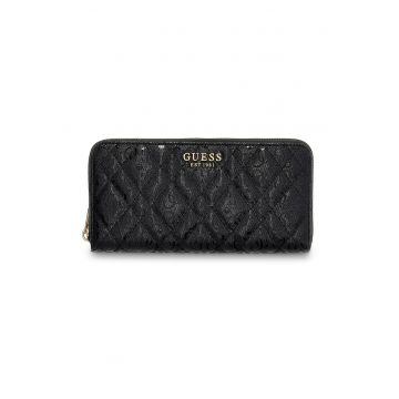 Portofel matlasat cu fermoar Isemay - Negru