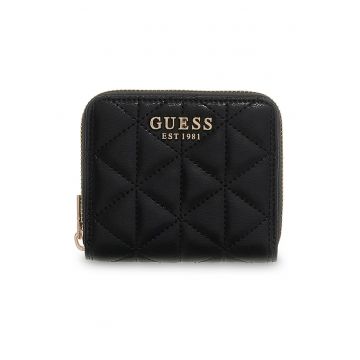 Portofel matlasat de piele ecologica Paisleigh - Negru