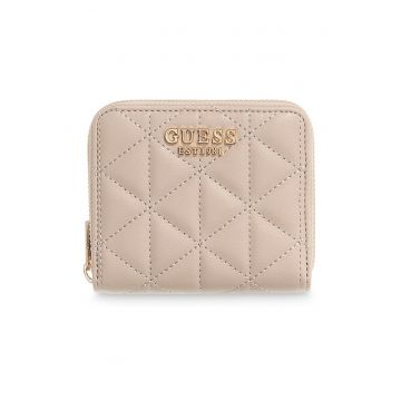 Portofel matlasat de piele ecologica Paisleigh - Roz pal