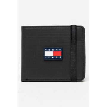 Portofel pliabil cu bareta elastica Daily - Negru