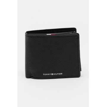 Portofel pliabil de piele cu aspect granulat