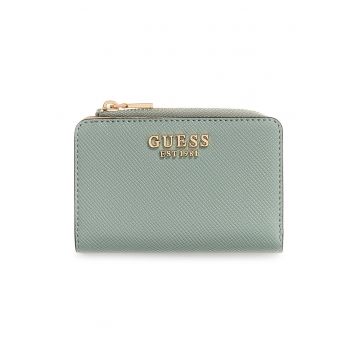 Portofel pliabil de piele ecologica cu logo Serenova - Verde persan