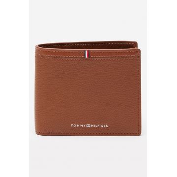 Portofel pliabil din piele Corporate - Maro scortisoara