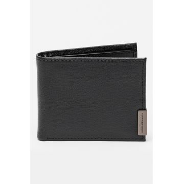 Portofel pliabil din piele Hardware - Negru