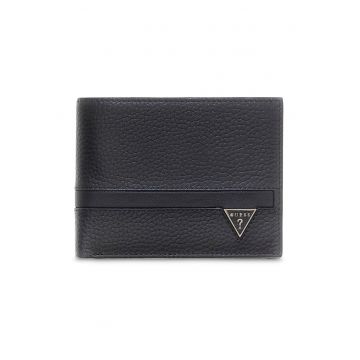 Portofel pliabil din piele Monaco - Negru