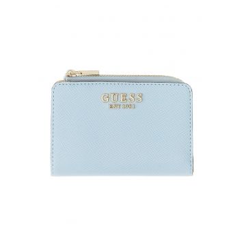 Portofel pliabil mic din piele ecologica Laurel - Albastru azur