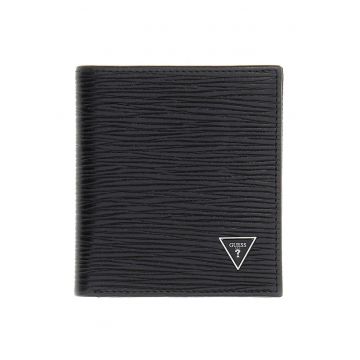 Portofel pliabil texturat Milano - Negru