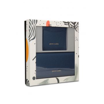 Set de portofel si portcart Celeste Ultra - 2 piese - Albastru